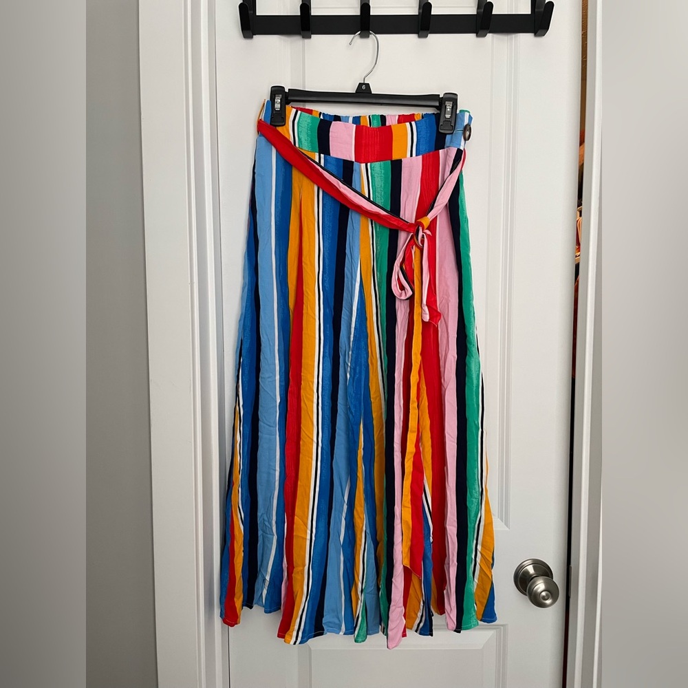 Vibrant Striped Maxi Skirt